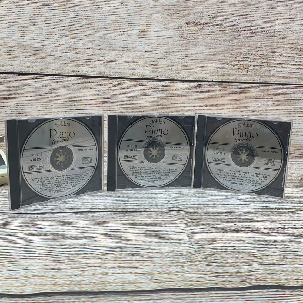 Golden Piano‎ Favorites Collection [3 Disc Set CD] Instrumental Music